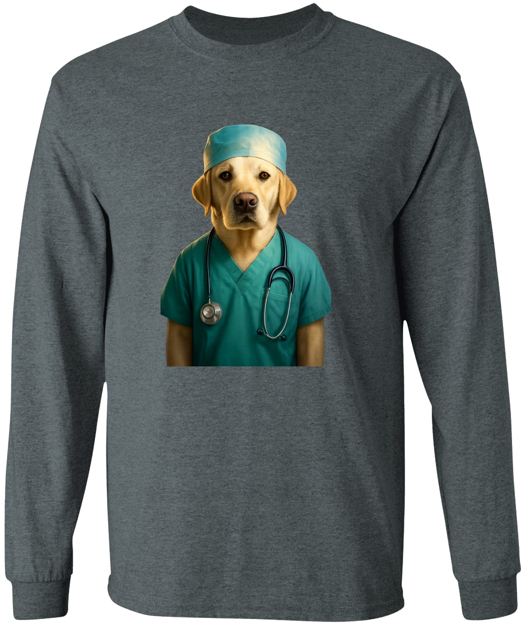 G540 LS T-Shirt 5.3 oz. - Dark Heather
