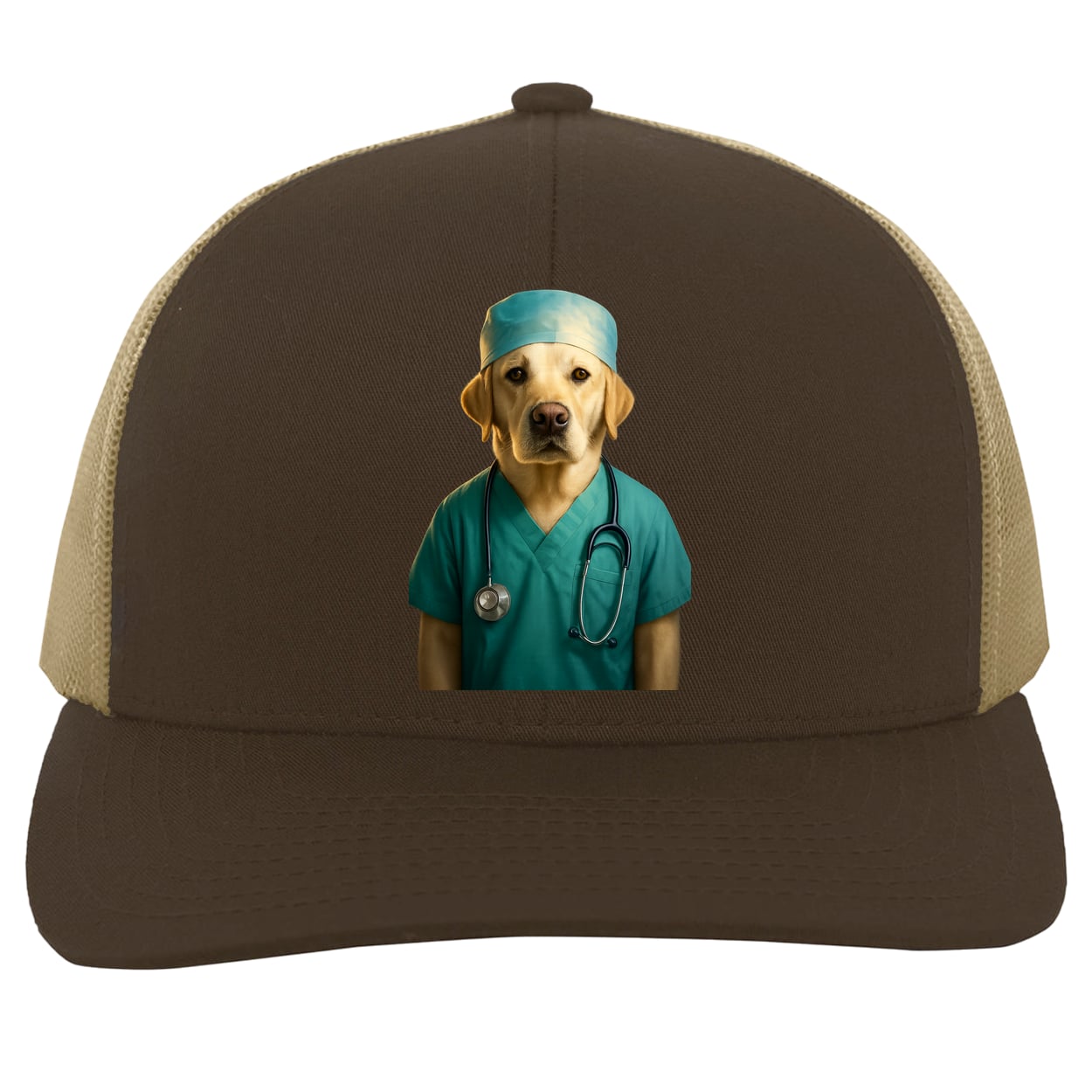 104C Trucker Snap Back - Brown/Khaki