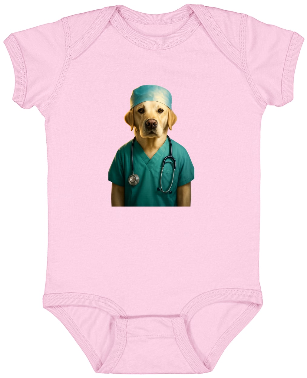 4424 Infant Fine Jersey Bodysuit - Pink