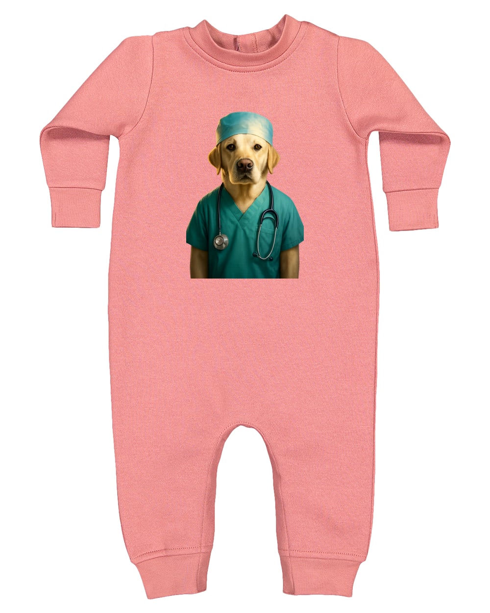 4447 Rabbit Skins Infant Fleece One-Piece Bodysuit - Mauvelous