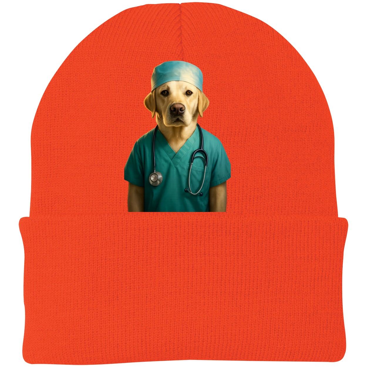 CP90 Port & Company Knit Beanie - Athletic Orange