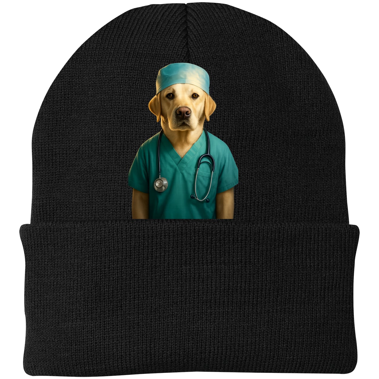 CP90 Port & Company Knit Beanie - Black
