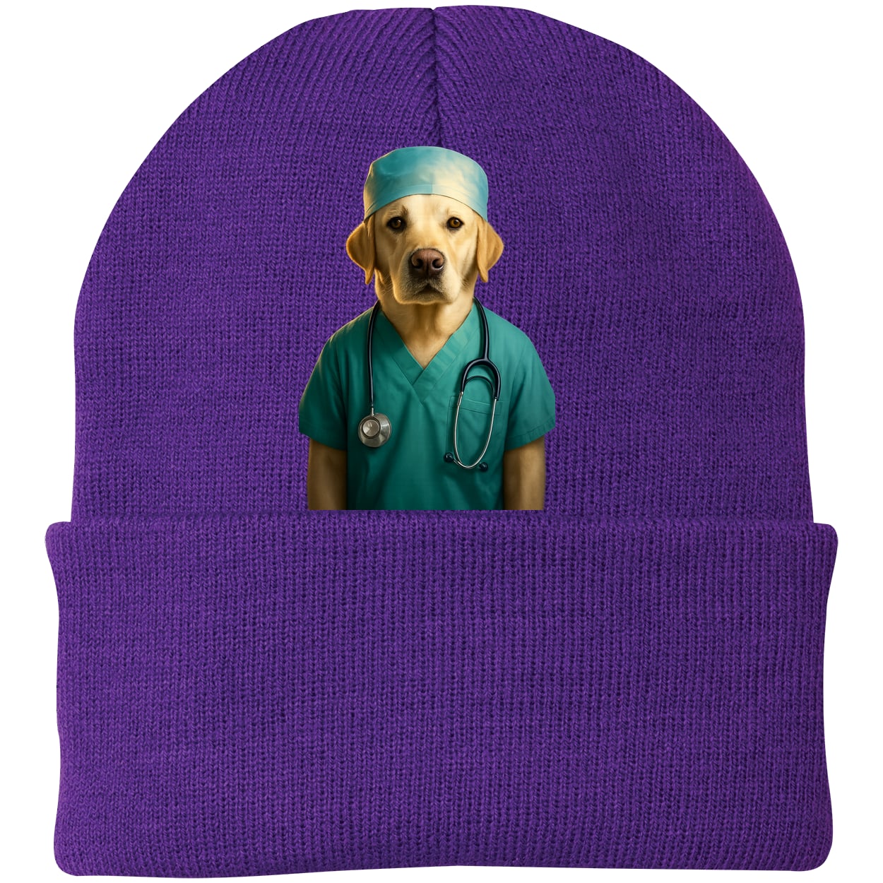 CP90 Port & Company Knit Beanie - Athletic Purple