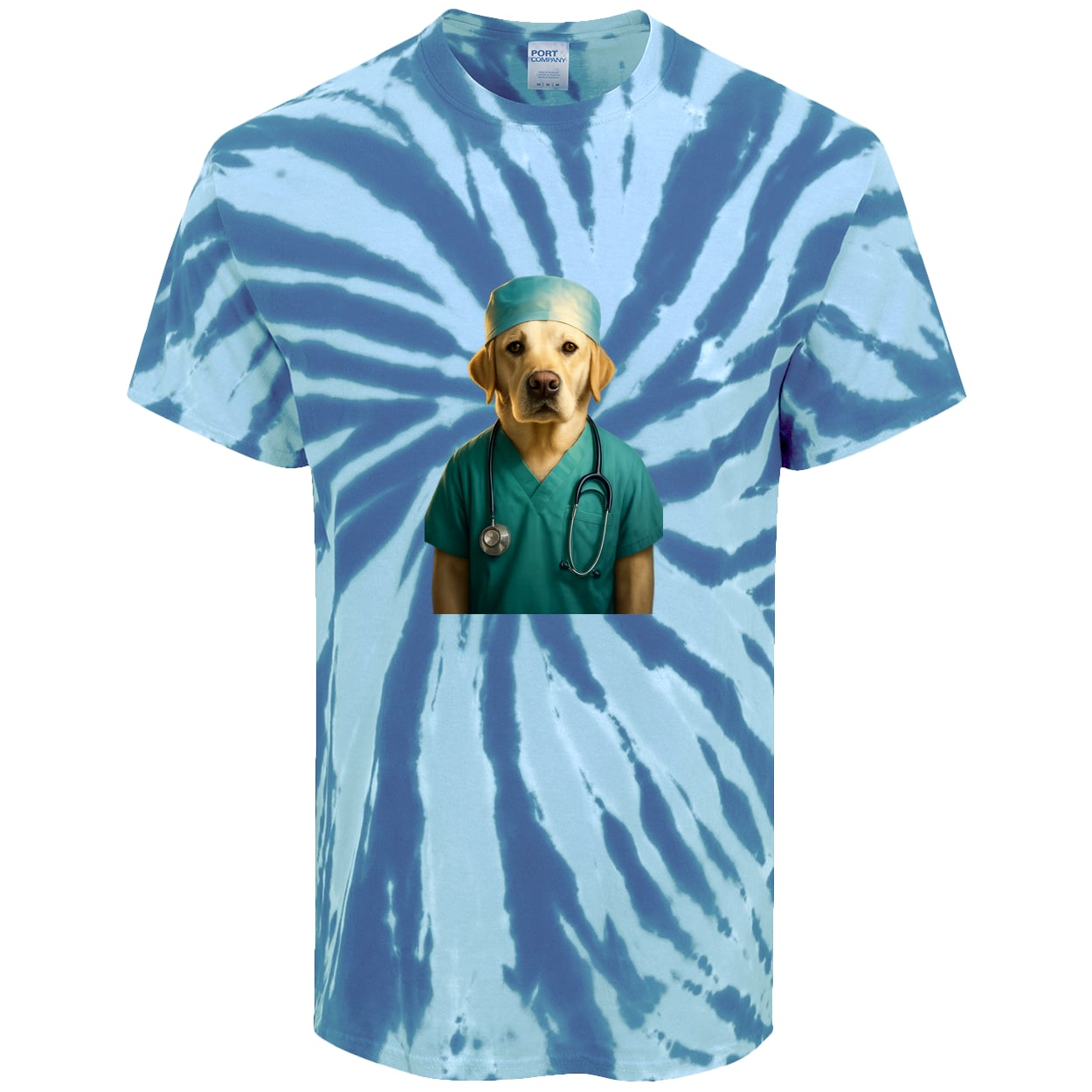 PC147 Port & Company Tie-Dye Tee - Royal