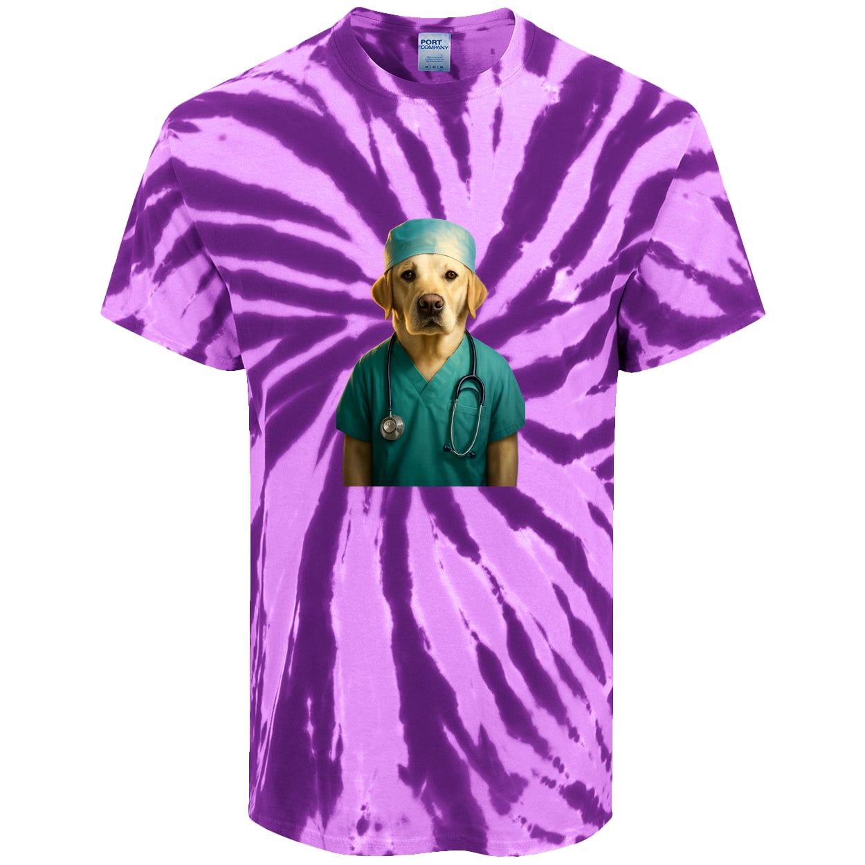 PC147 Port & Company Tie-Dye Tee - Purple