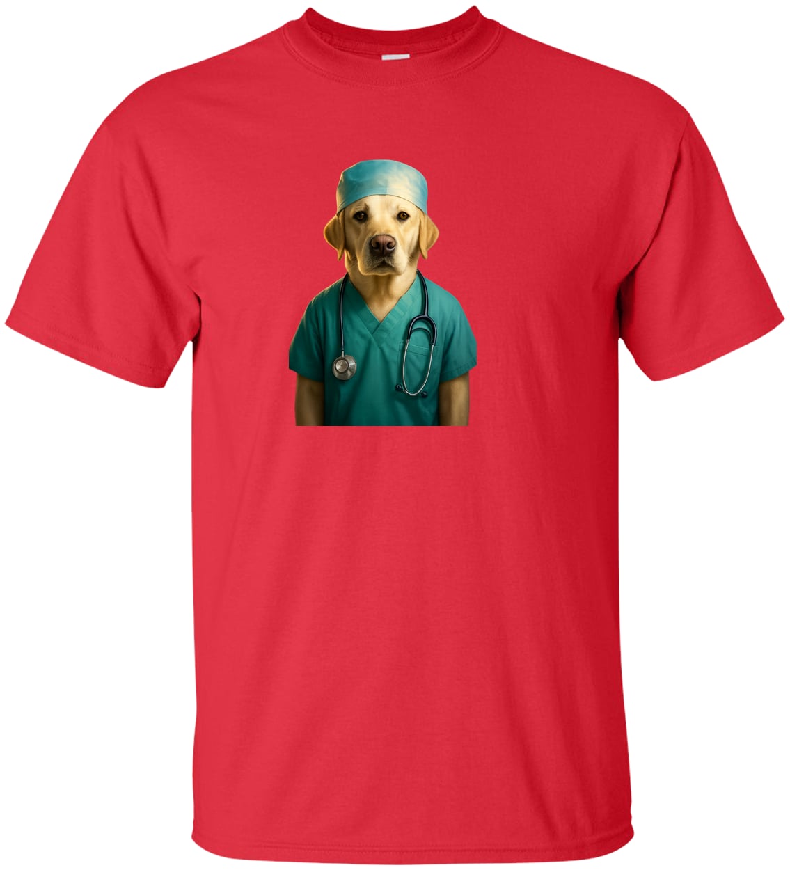 G200T Gildan Mens Tall Ultra Cotton Tee - Red