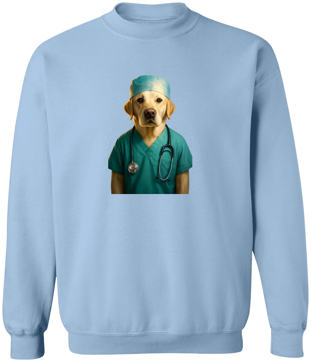 G180 Gildan Crewneck Pullover Sweatshirt - Light Blue