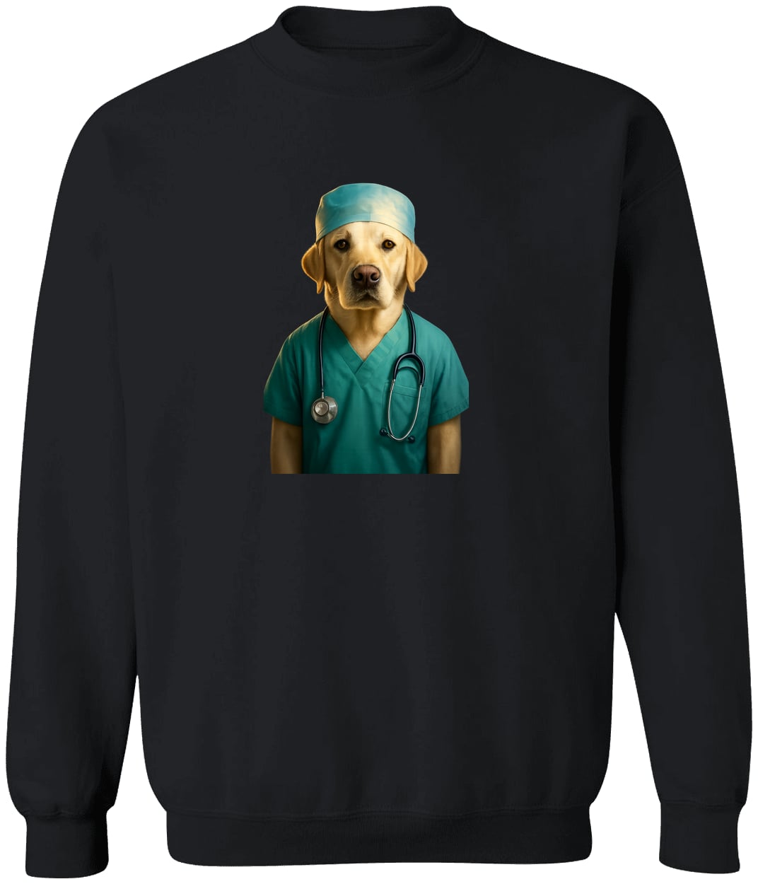 G180 Gildan Crewneck Pullover Sweatshirt - Black