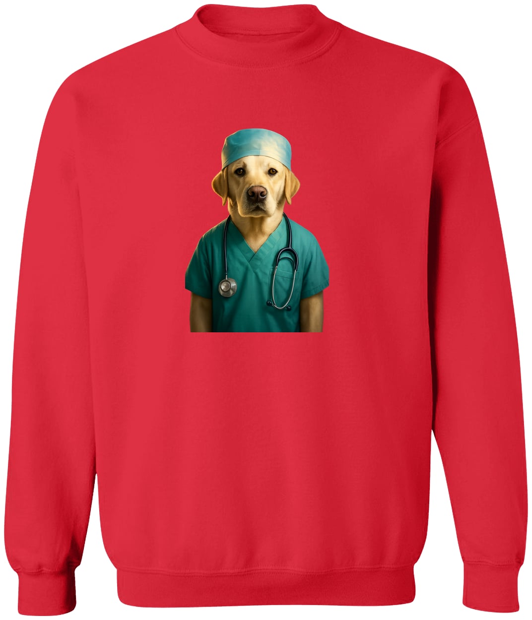 G180 Gildan Crewneck Pullover Sweatshirt - Red