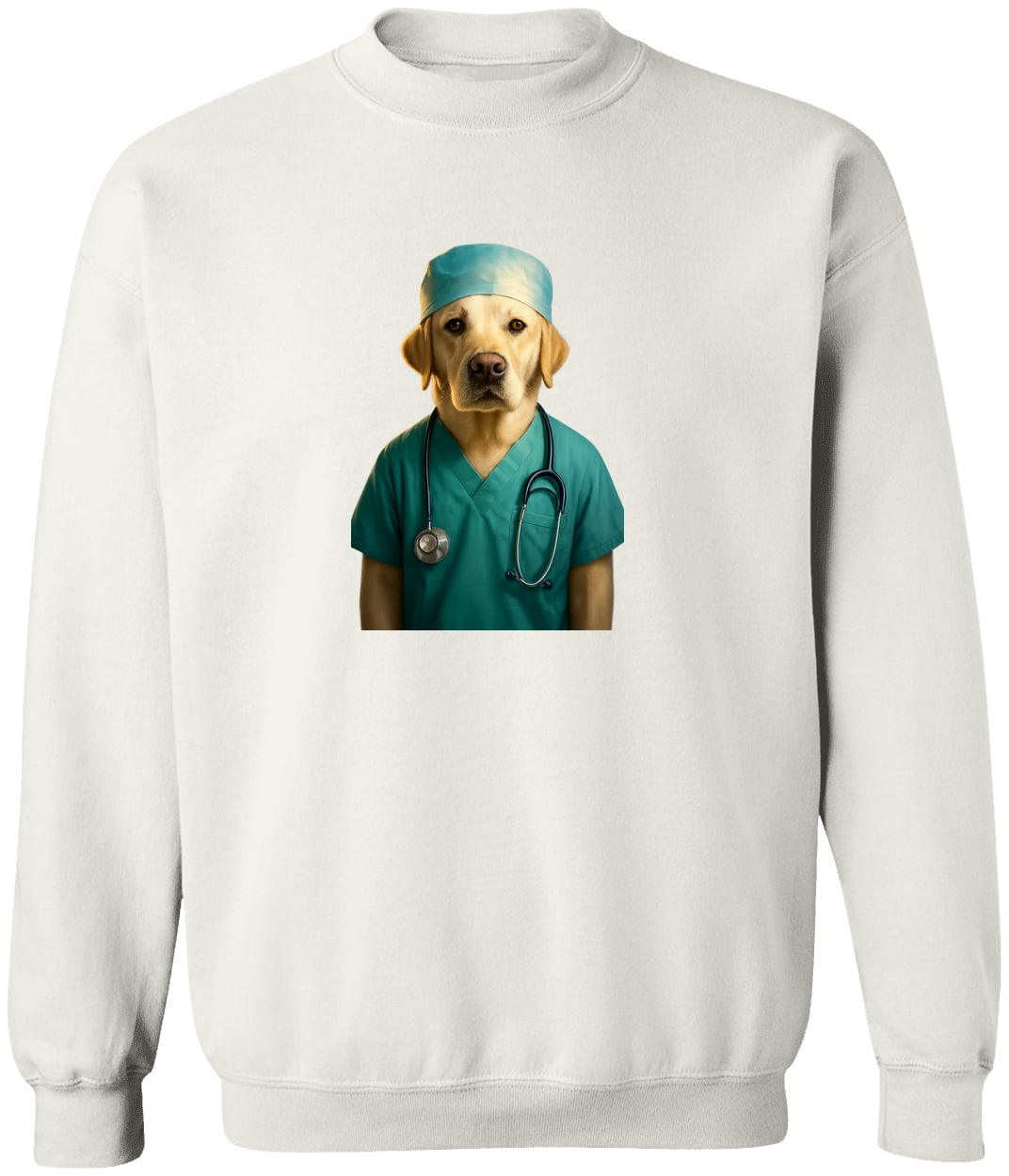 G180 Gildan Crewneck Pullover Sweatshirt - White