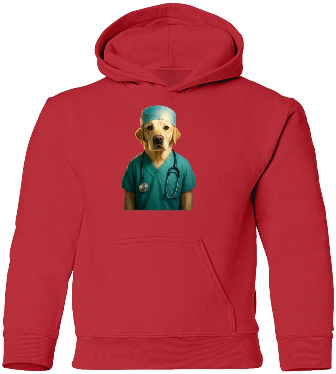 G185B Gildan Youth Pullover Hoodie - Red