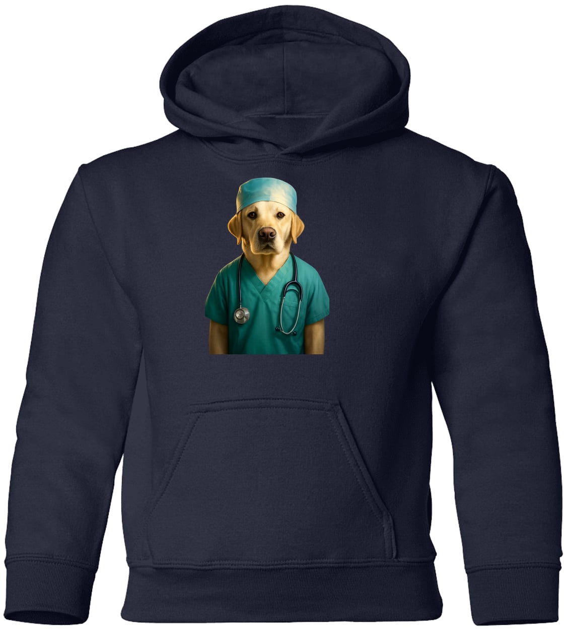 G185B Gildan Youth Pullover Hoodie - Navy