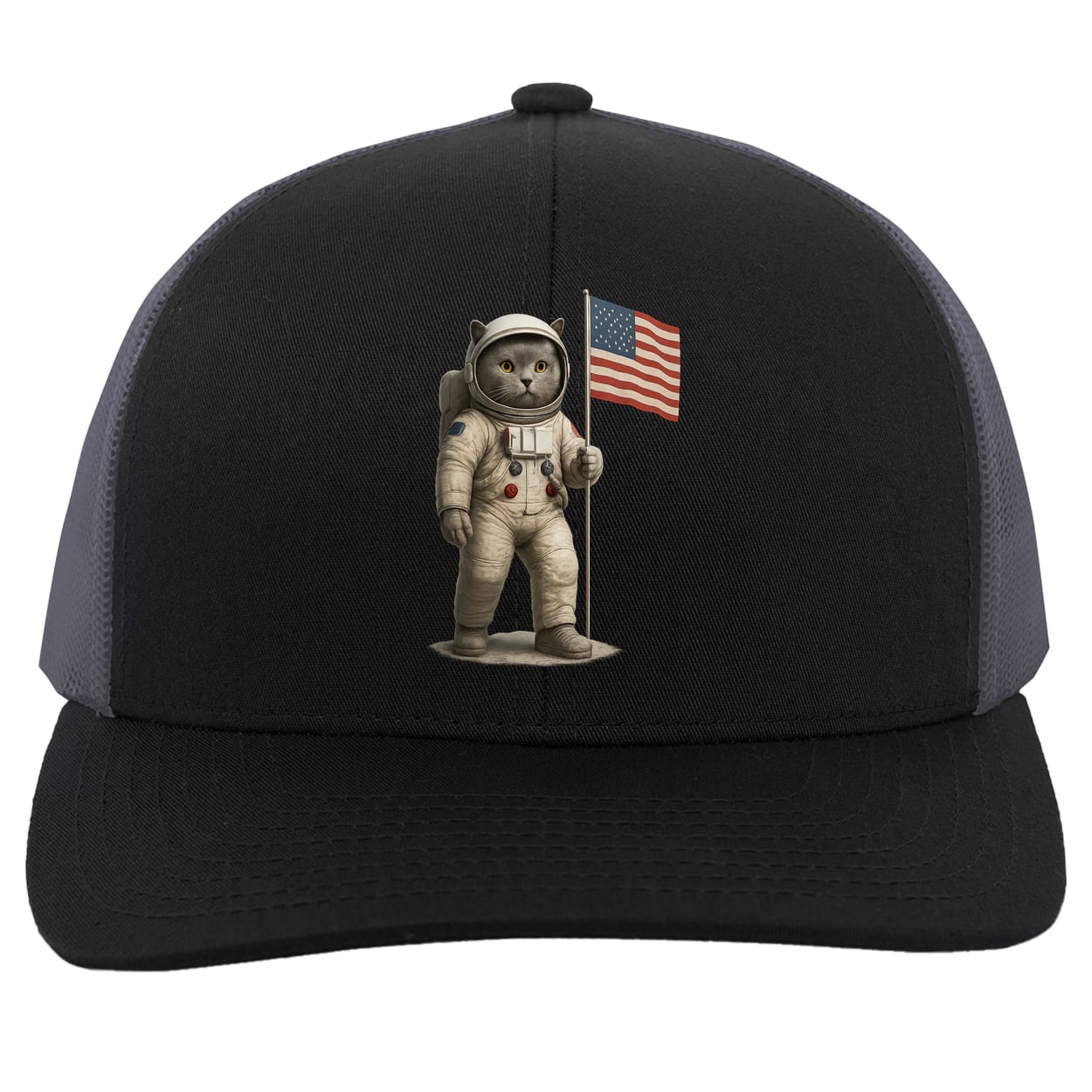 104C Trucker Snap Back - Black/Graphite