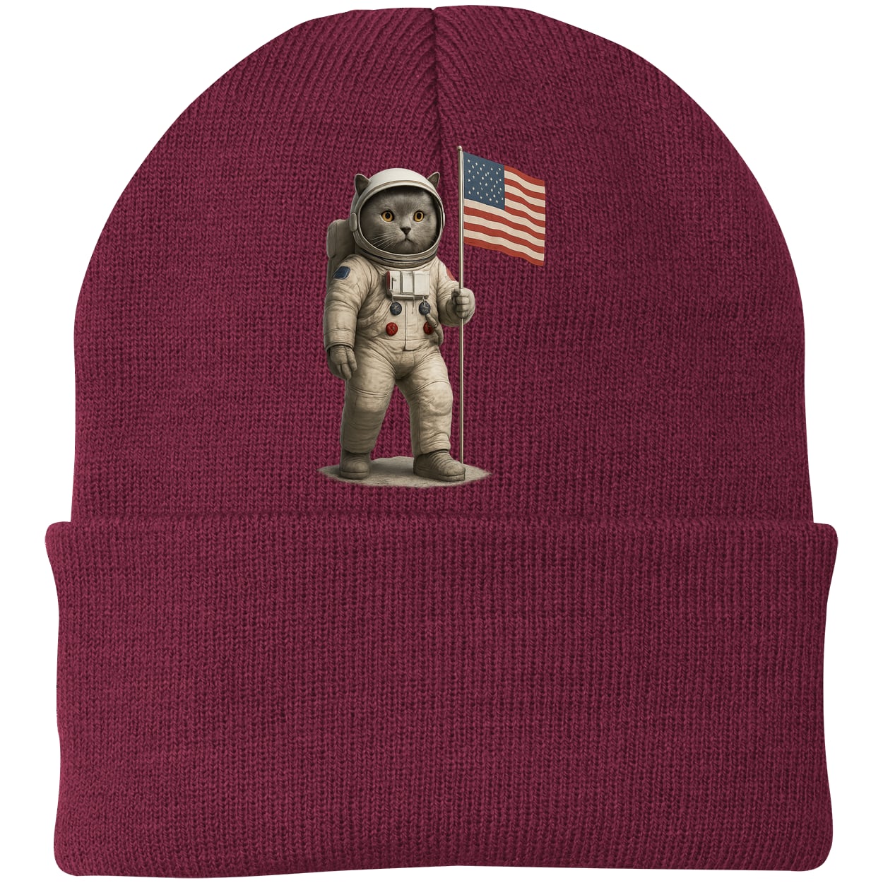 CP90 Port & Company Knit Beanie - Maroon