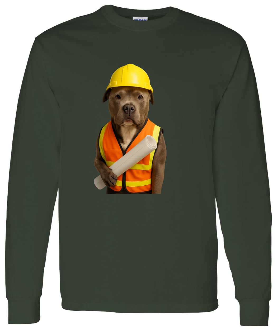 G540 LS T-Shirt 5.3 oz. - Forest Green