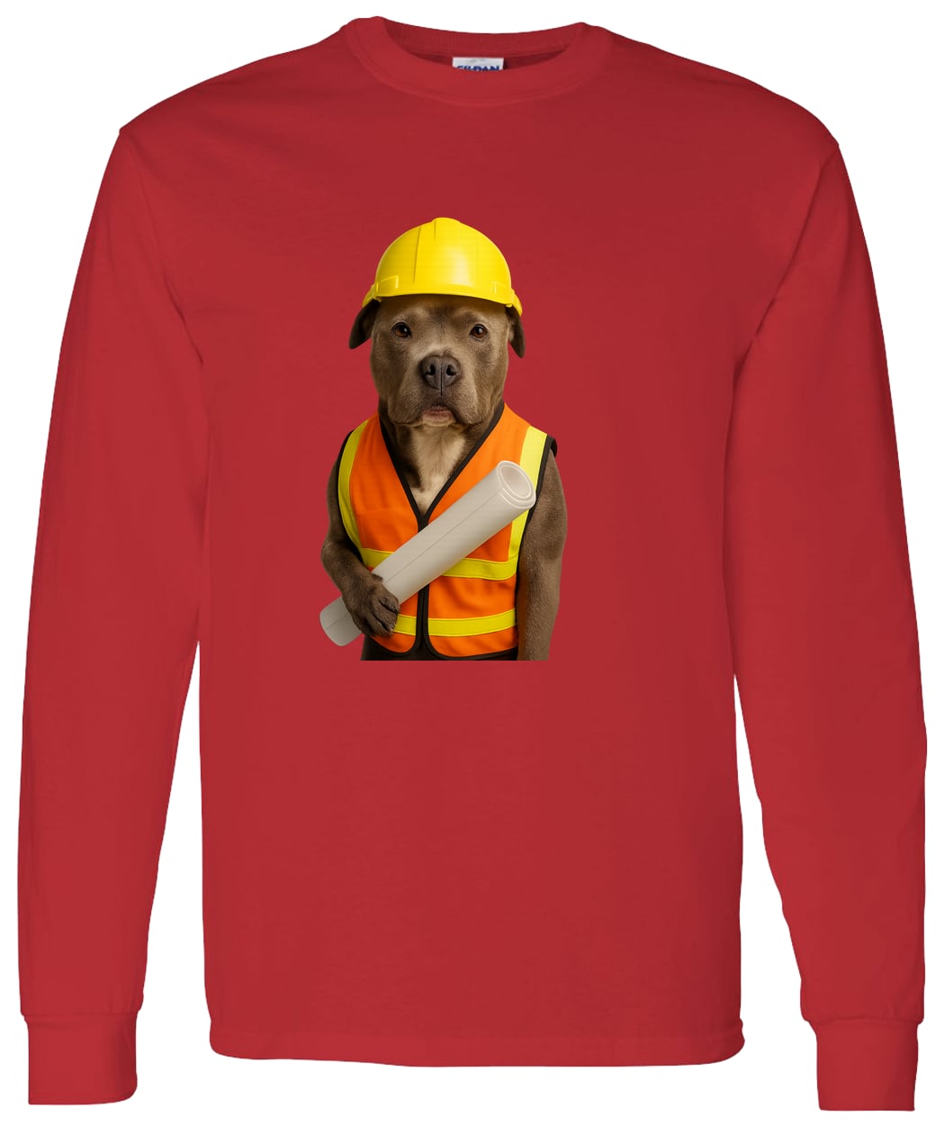G540 LS T-Shirt 5.3 oz. - Red