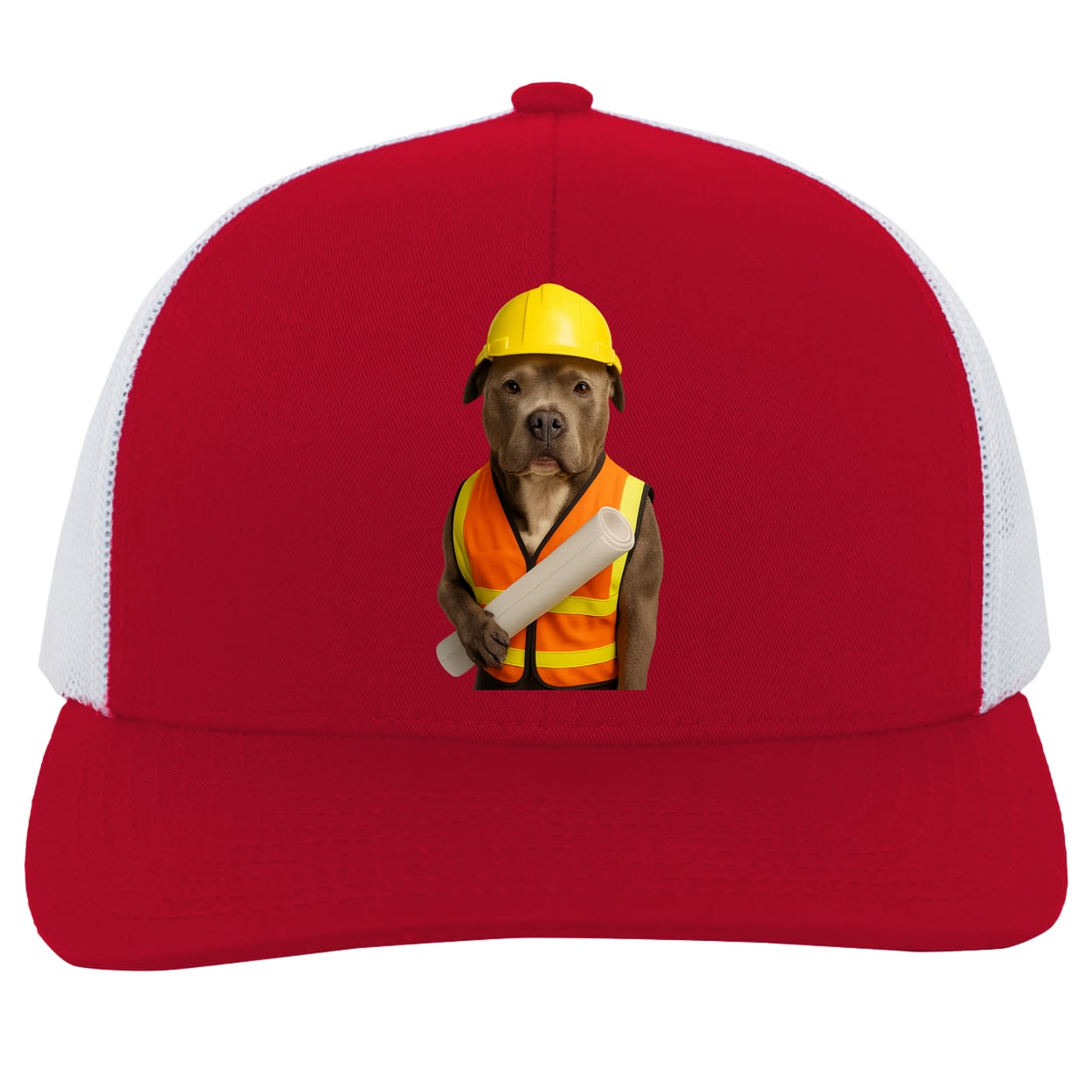 104C Trucker Snap Back - Red/White