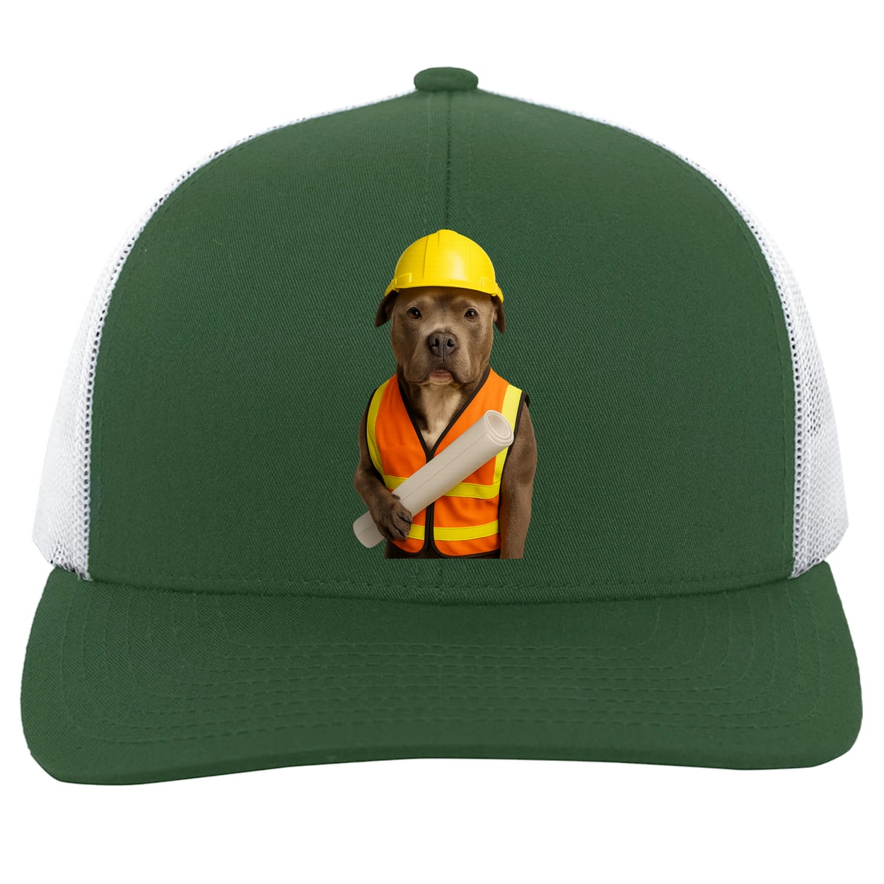 104C Trucker Snap Back - Dark Green/White