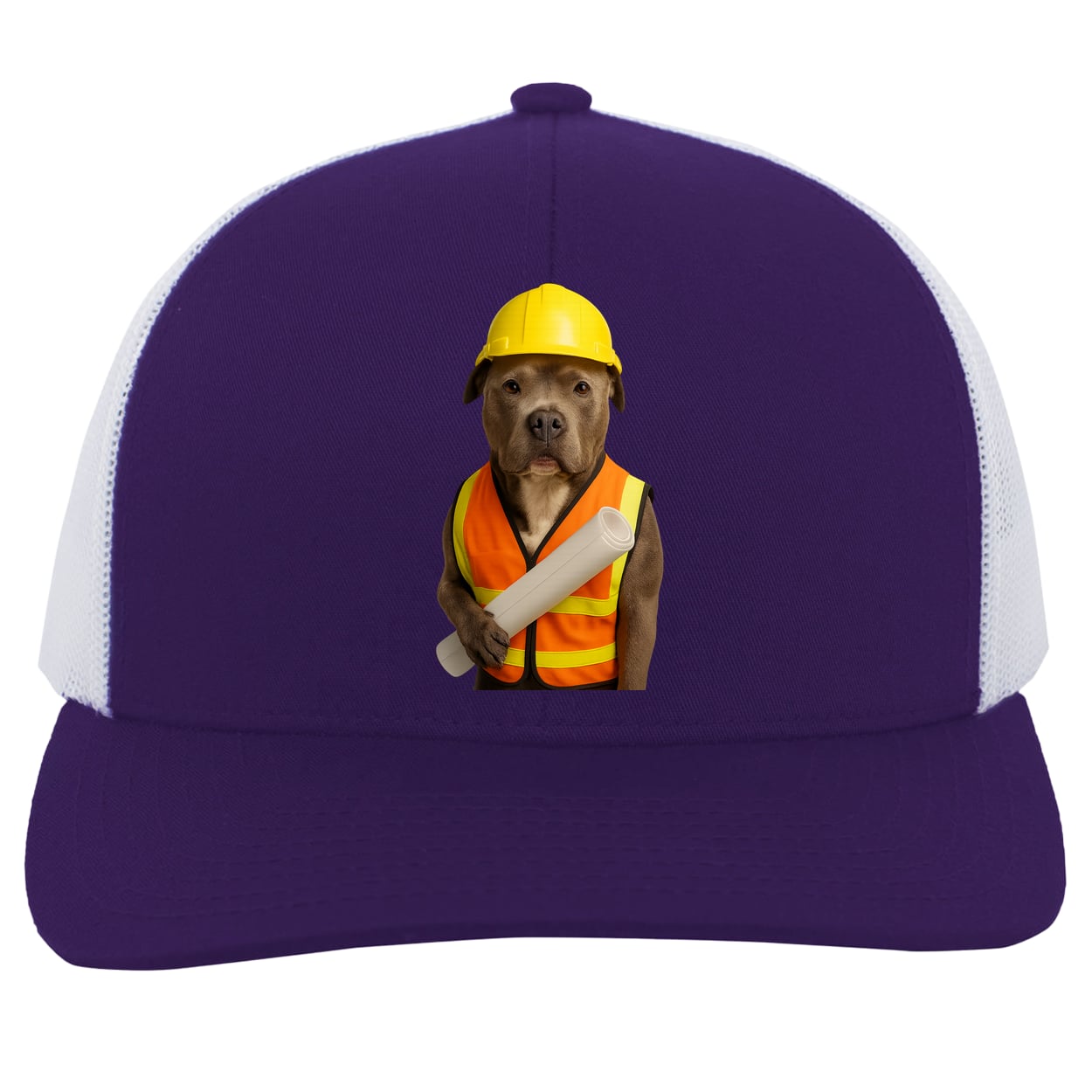 104C Trucker Snap Back - Purple/White
