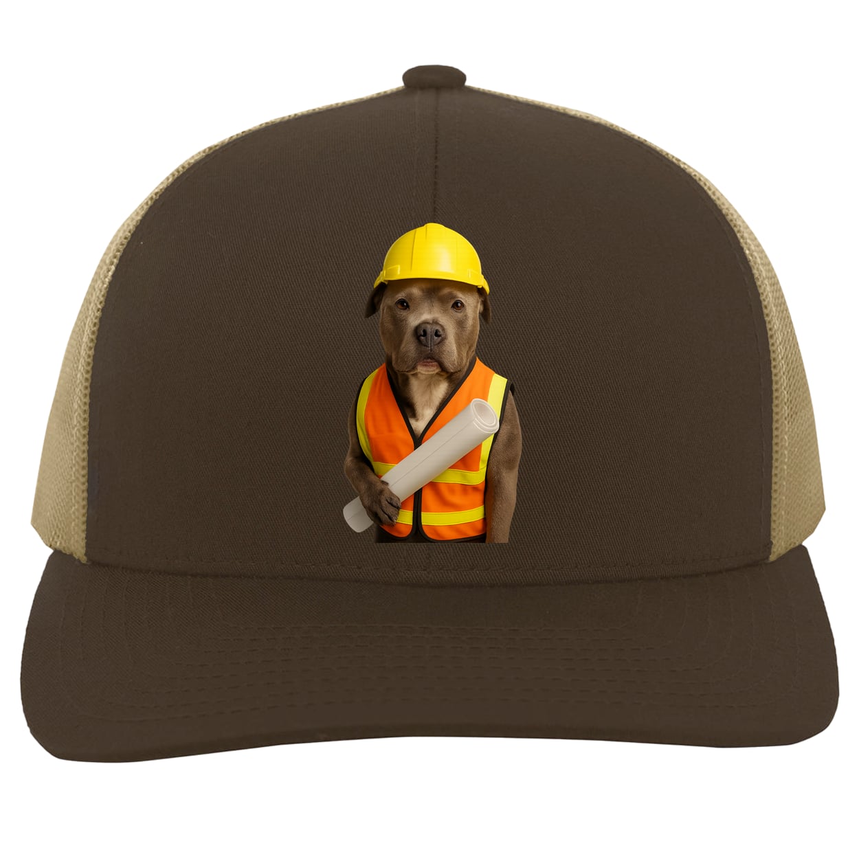 104C Trucker Snap Back - Brown/Khaki