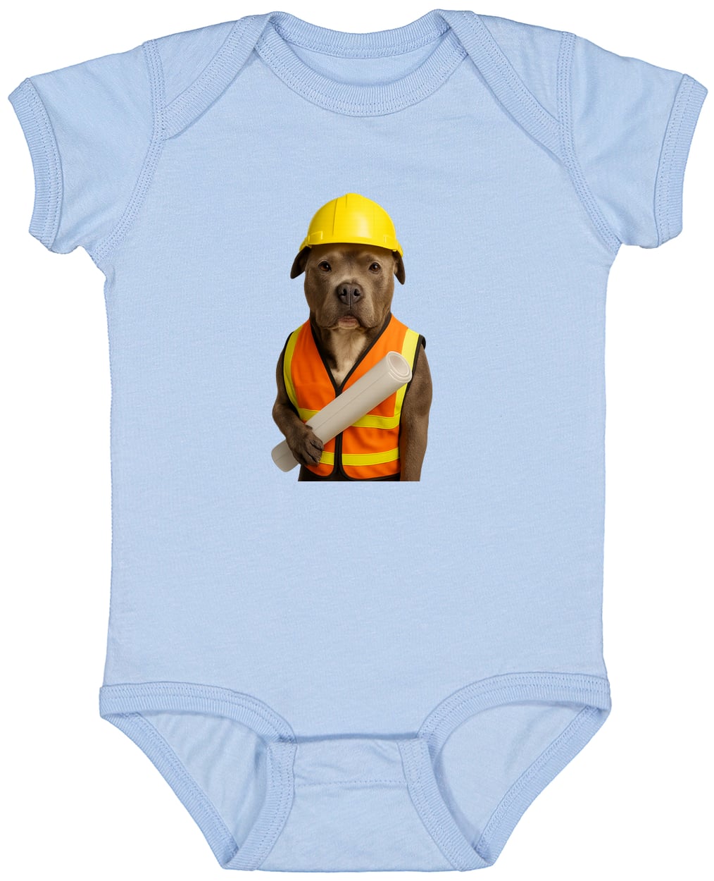 4424 Infant Fine Jersey Bodysuit - Light Blue