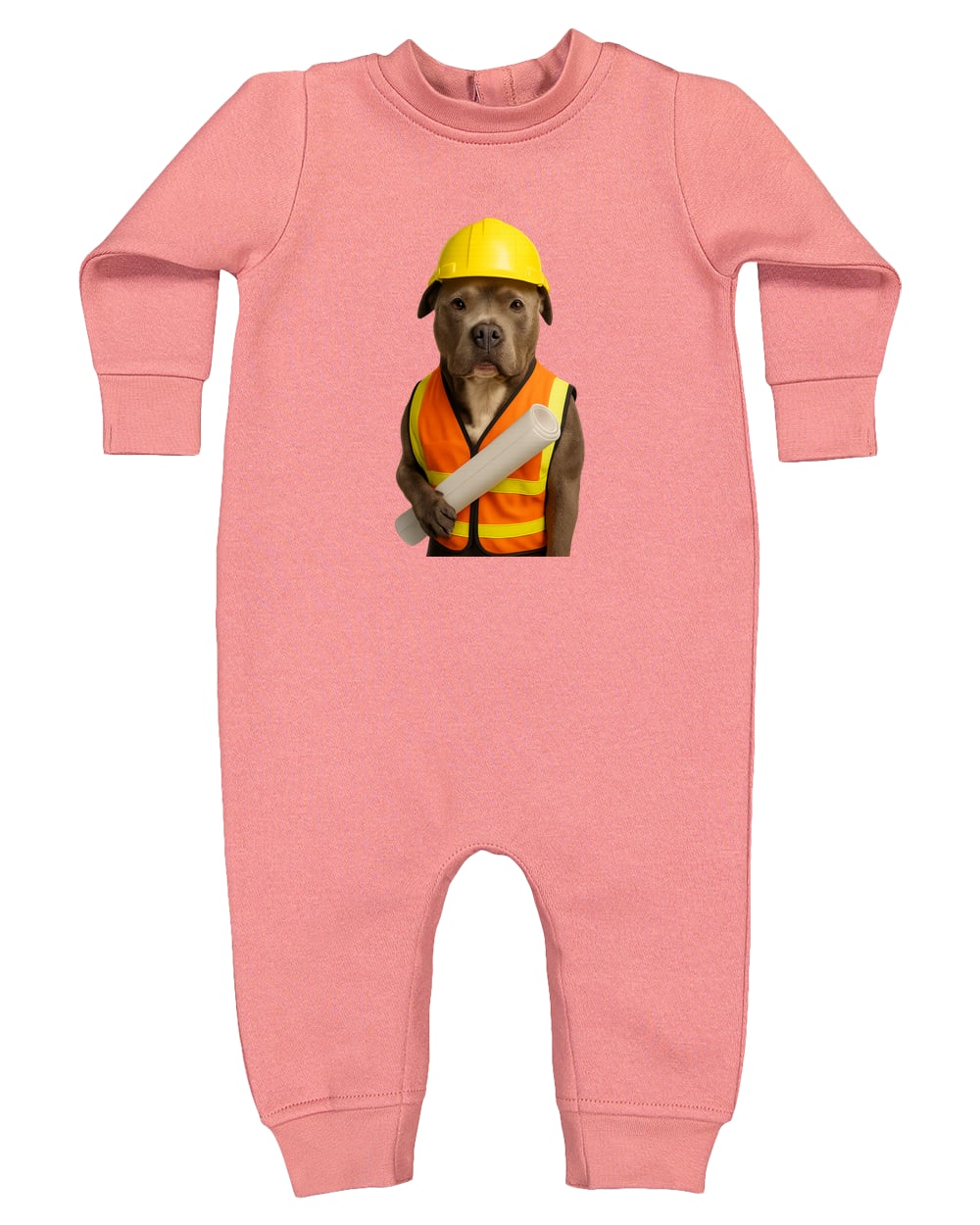 4447 Rabbit Skins Infant Fleece One-Piece Bodysuit - Mauvelous