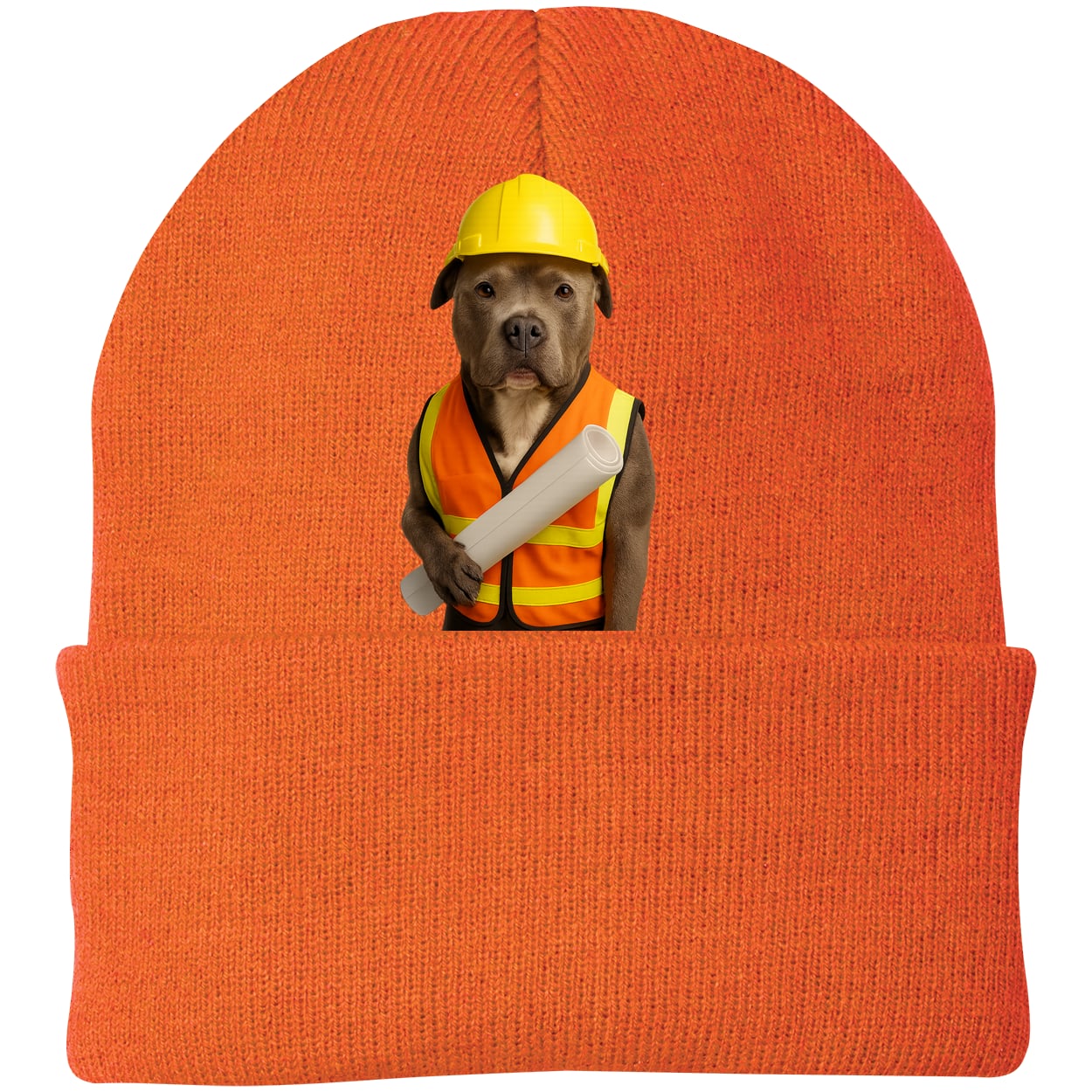 CP90 Port & Company Knit Beanie - Neon Orange