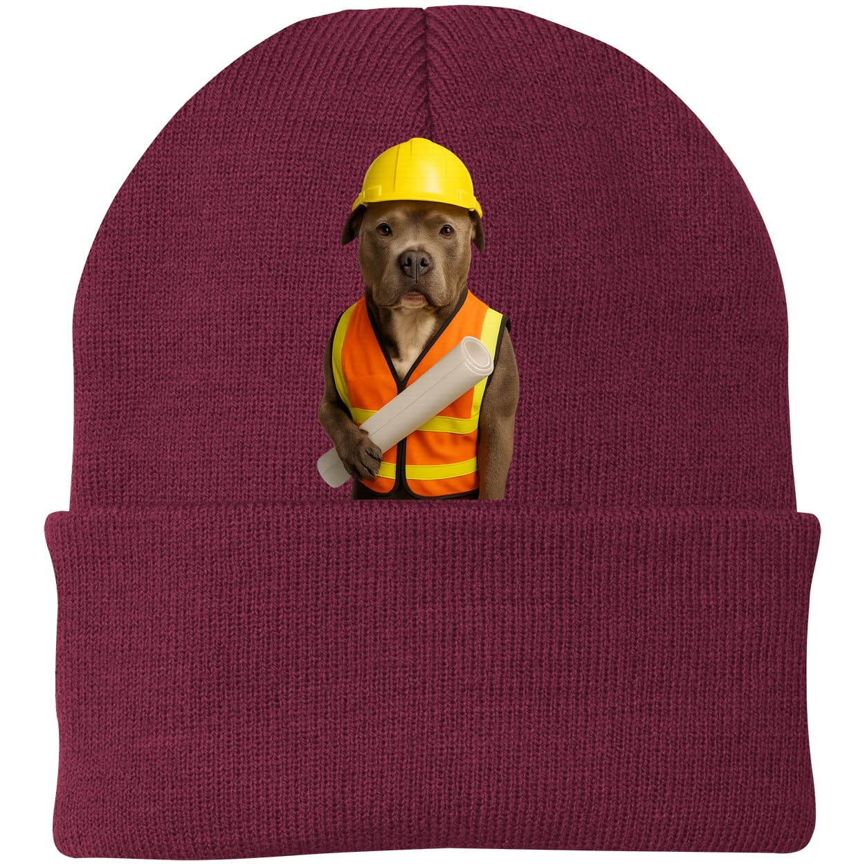 CP90 Port & Company Knit Beanie - Maroon