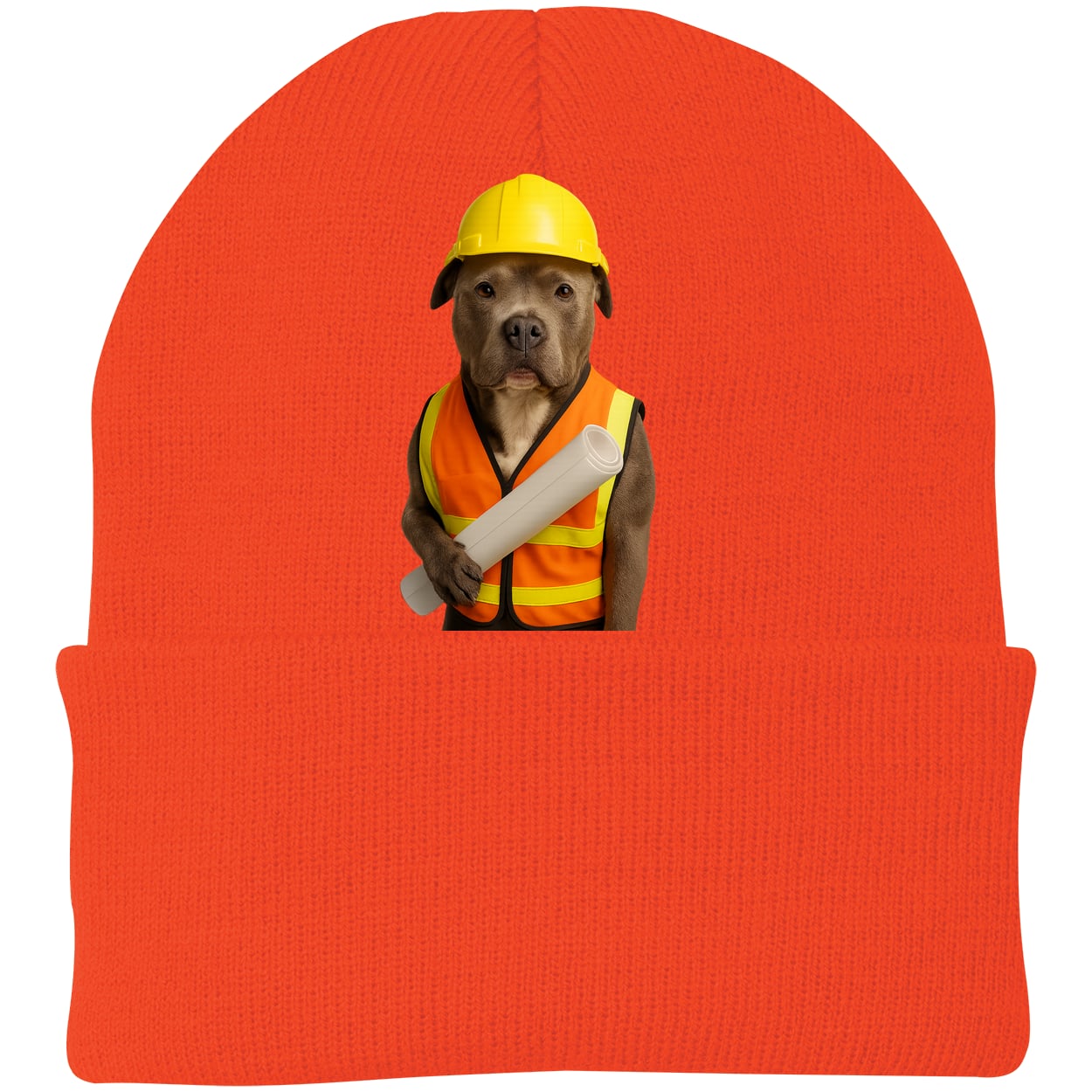 CP90 Port & Company Knit Beanie - Athletic Orange