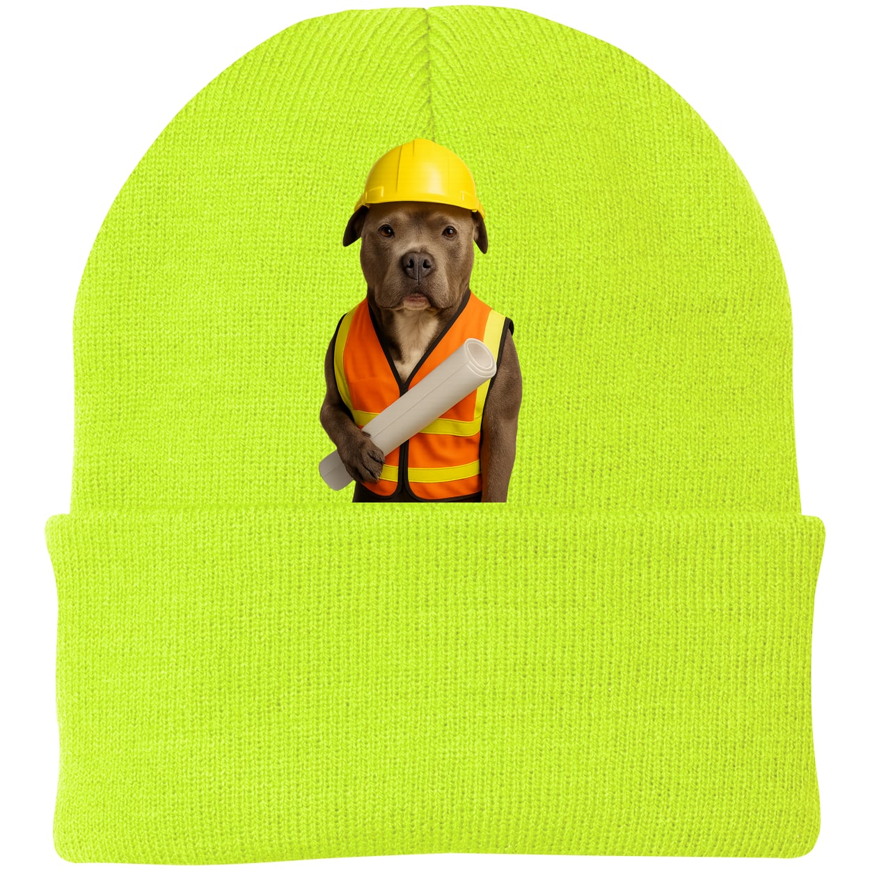 CP90 Port & Company Knit Beanie - Neon Yellow