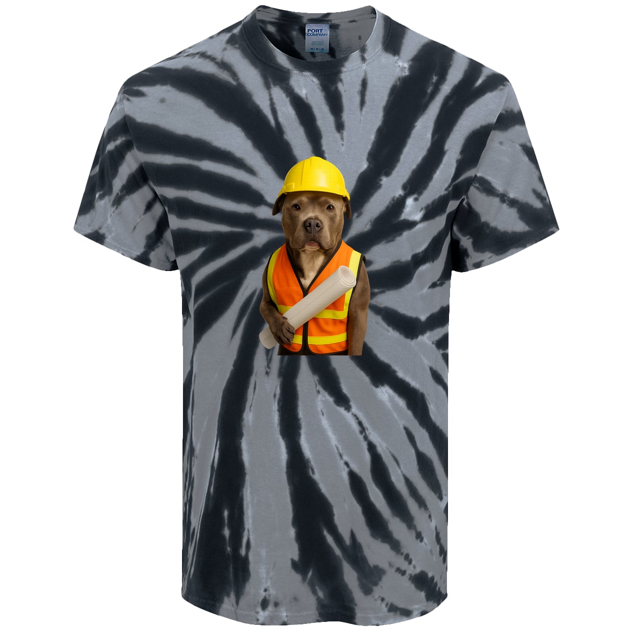 PC147 Port & Company Tie-Dye Tee - Black