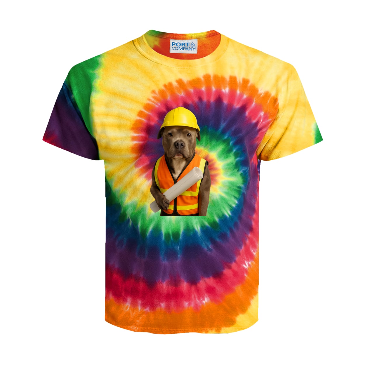 PC147Y Port & Company Kids Tie-Dye Tee - Rainbow