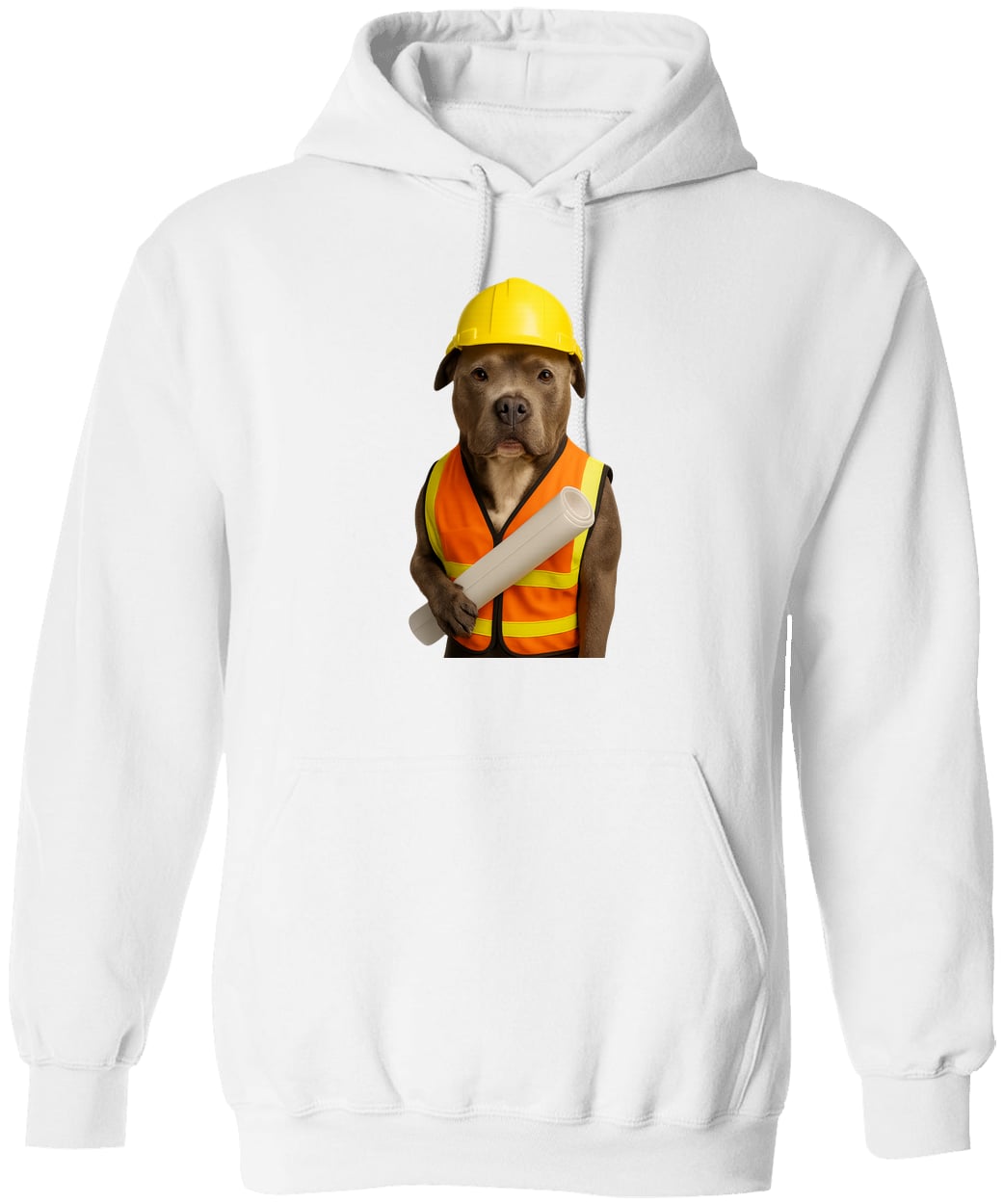 G185 Gildan Pullover Hoodie - White