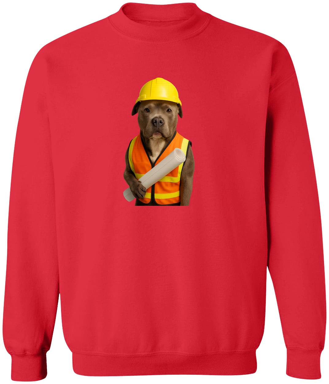 G180 Gildan Crewneck Pullover Sweatshirt - Red