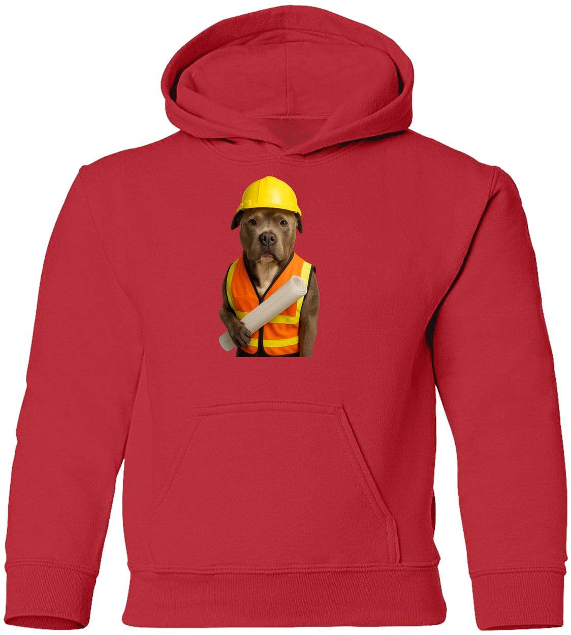 G185B Gildan Youth Pullover Hoodie - Red