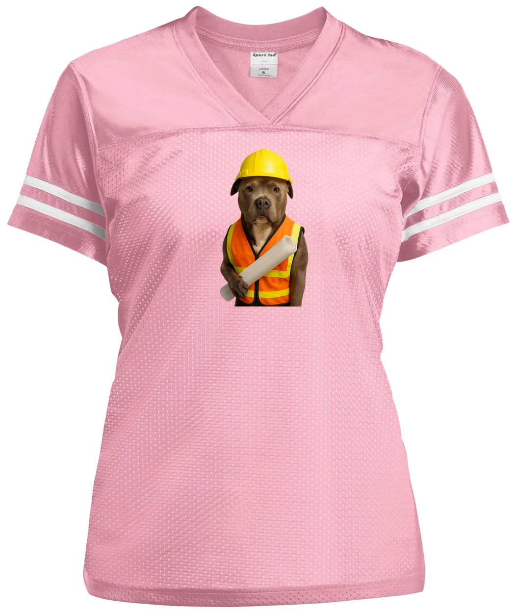 LST307 Sport-Tek Ladies' Replica Jersey - Light Pink/White