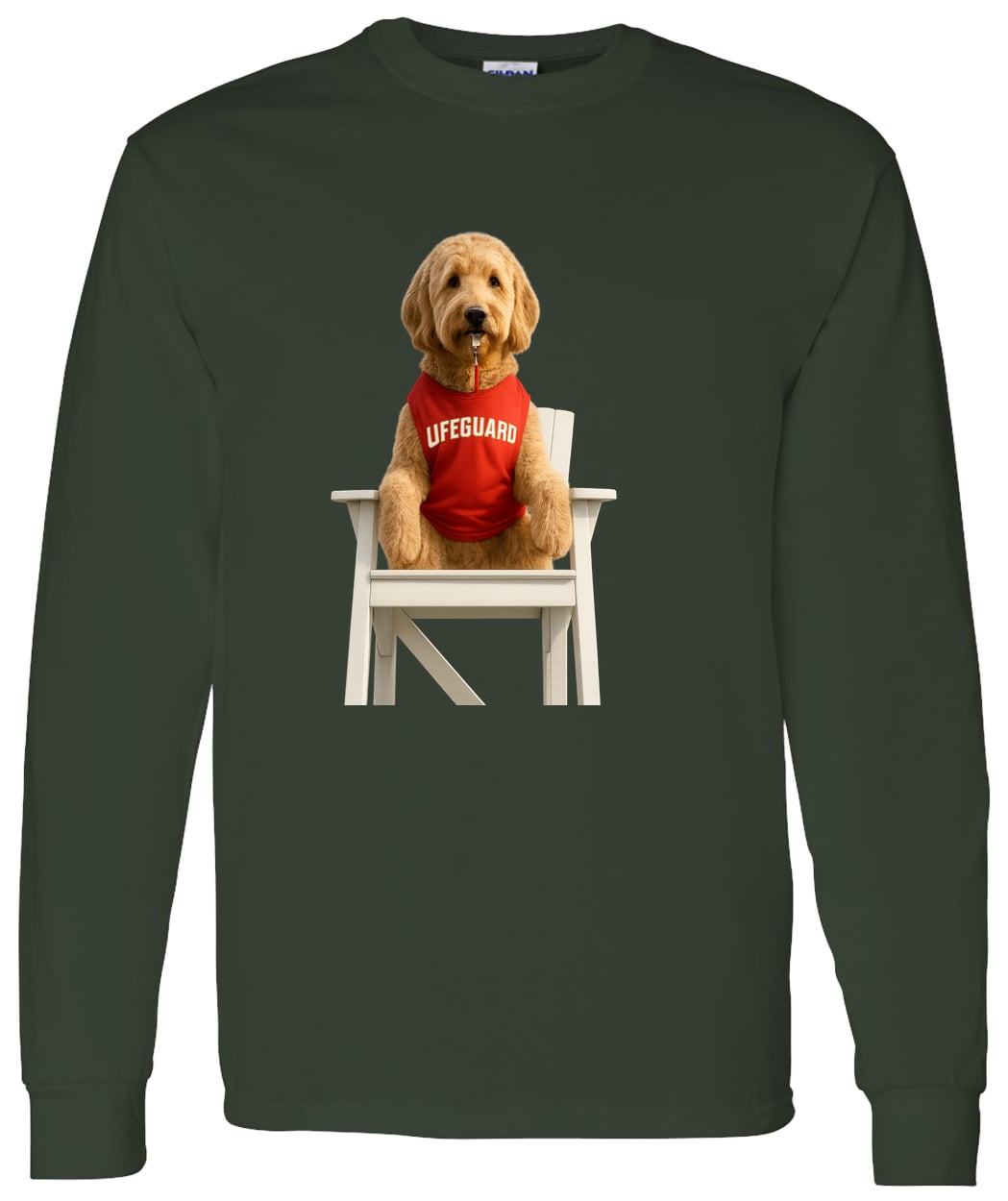 G540 LS T-Shirt 5.3 oz. - Forest Green