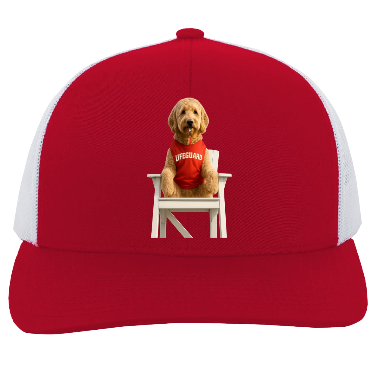 104C Trucker Snap Back - Red/White