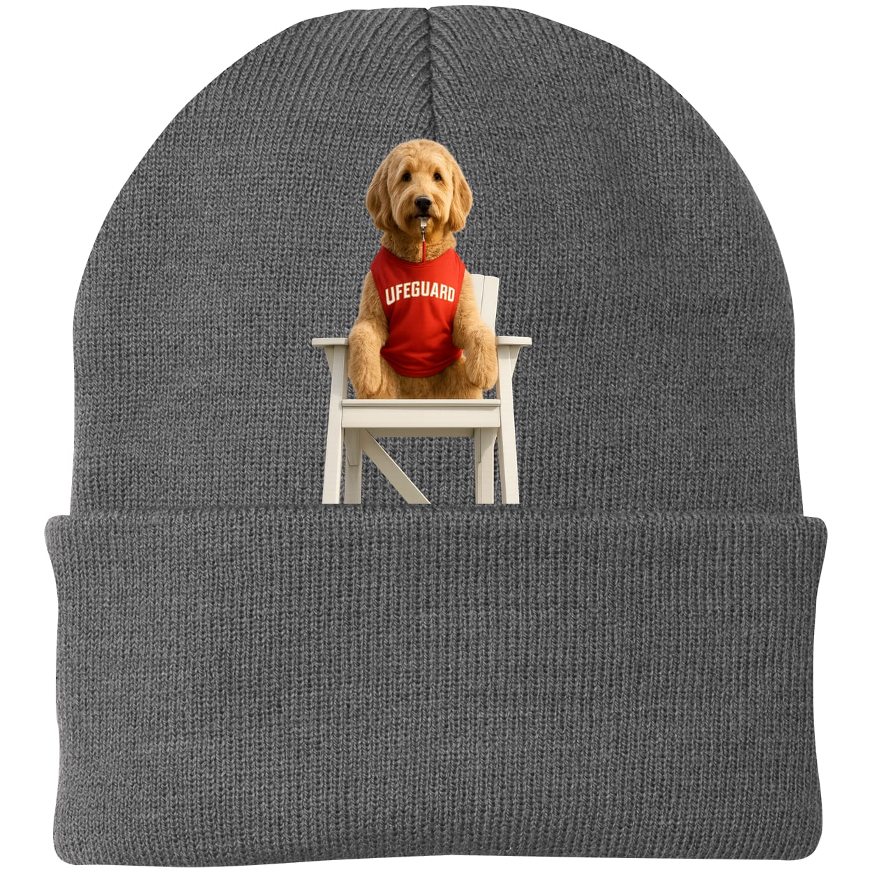 CP90 Port & Company Knit Beanie - Athletic Oxford
