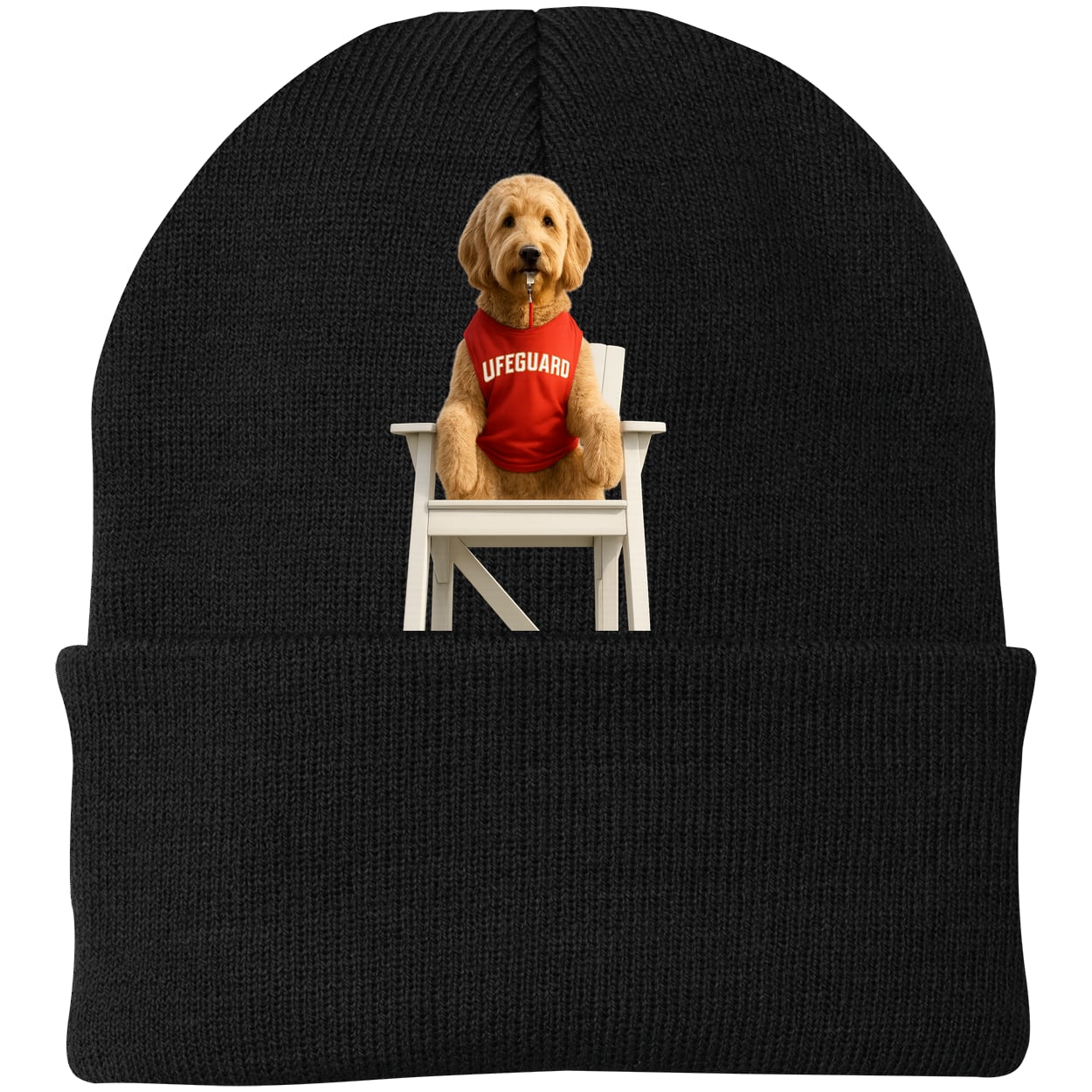 CP90 Port & Company Knit Beanie - Black