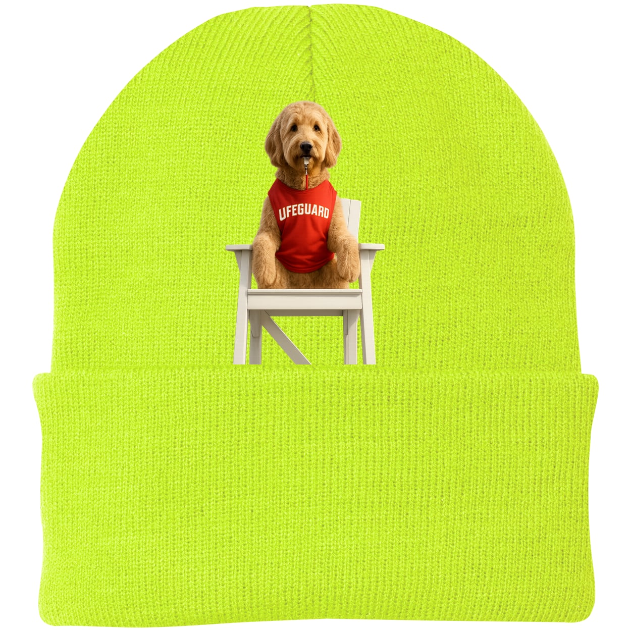 CP90 Port & Company Knit Beanie - Neon Yellow