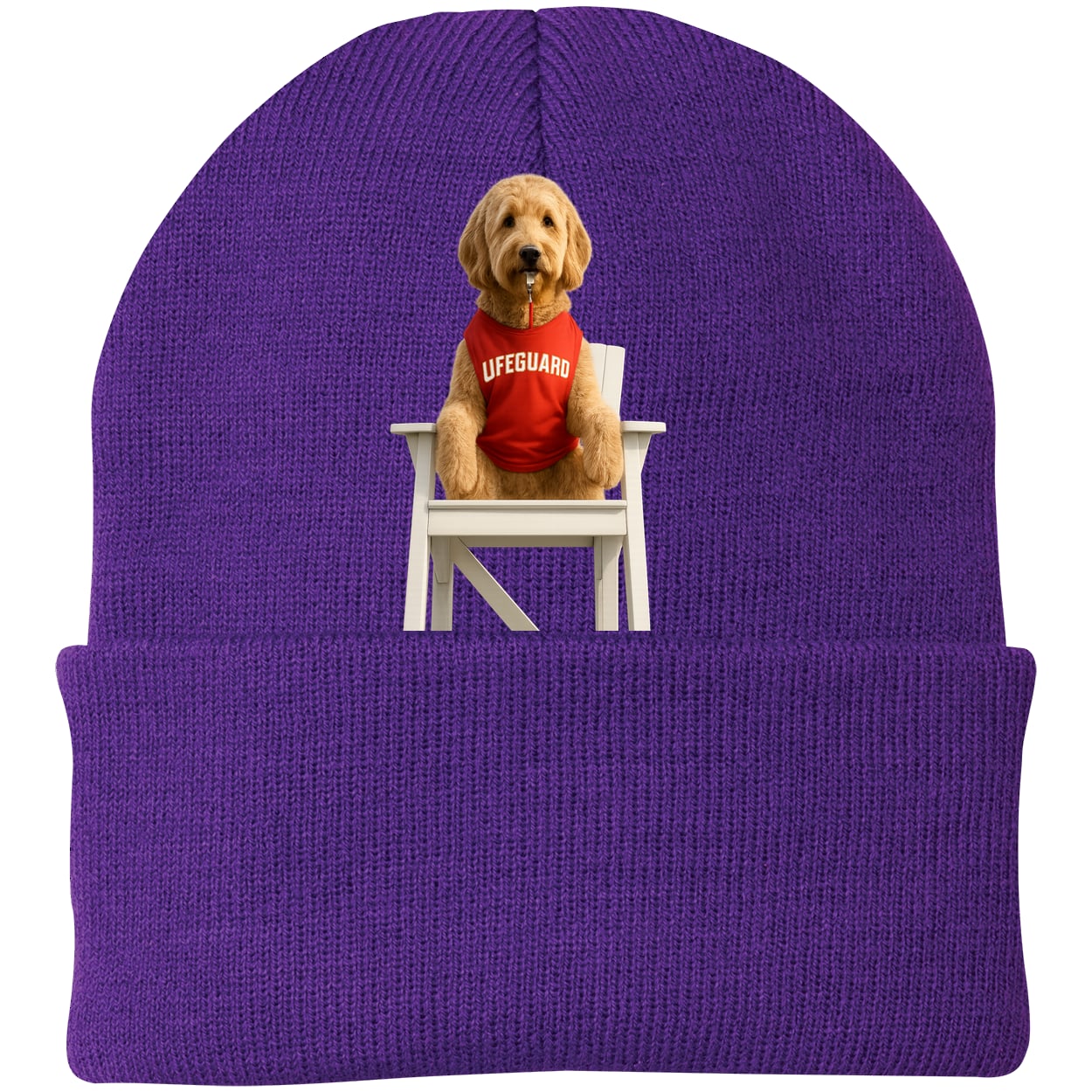 CP90 Port & Company Knit Beanie - Athletic Purple