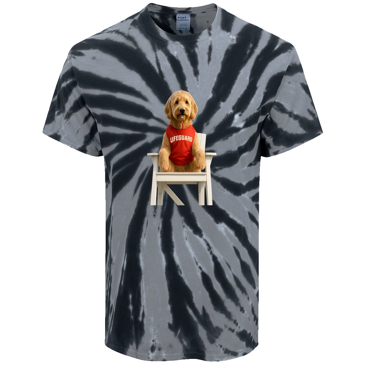 PC147 Port & Company Tie-Dye Tee - Black