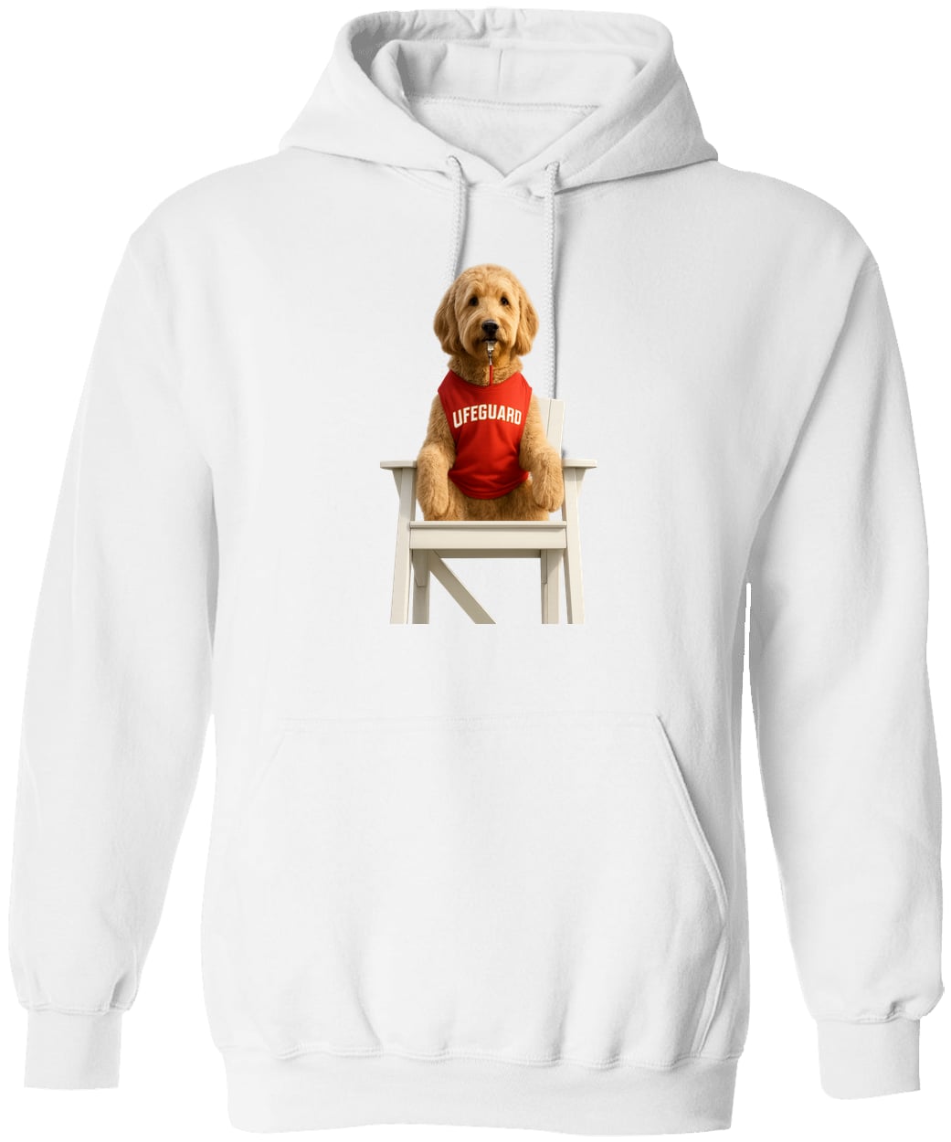 G185 Gildan Pullover Hoodie - White