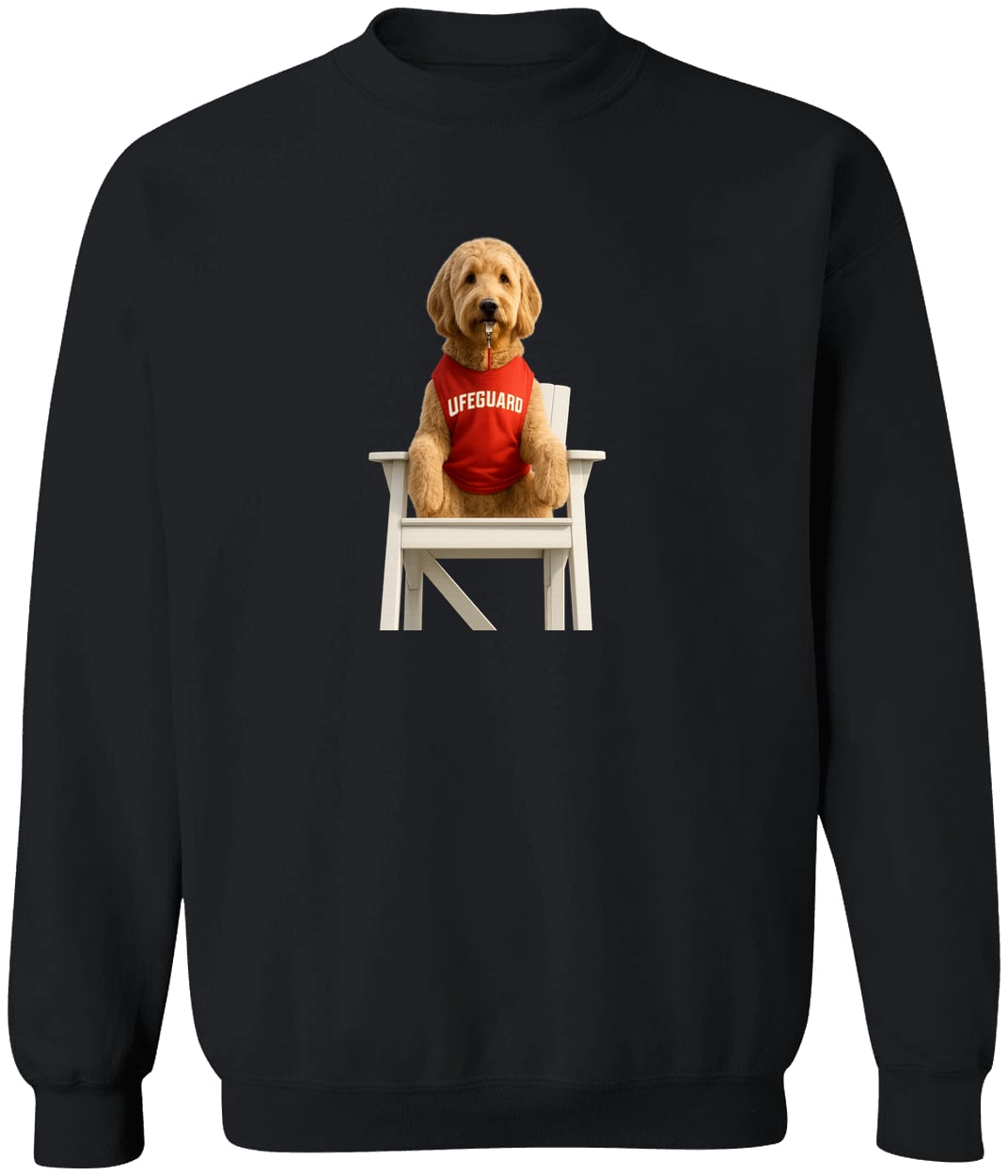 G180 Gildan Crewneck Pullover Sweatshirt - Black
