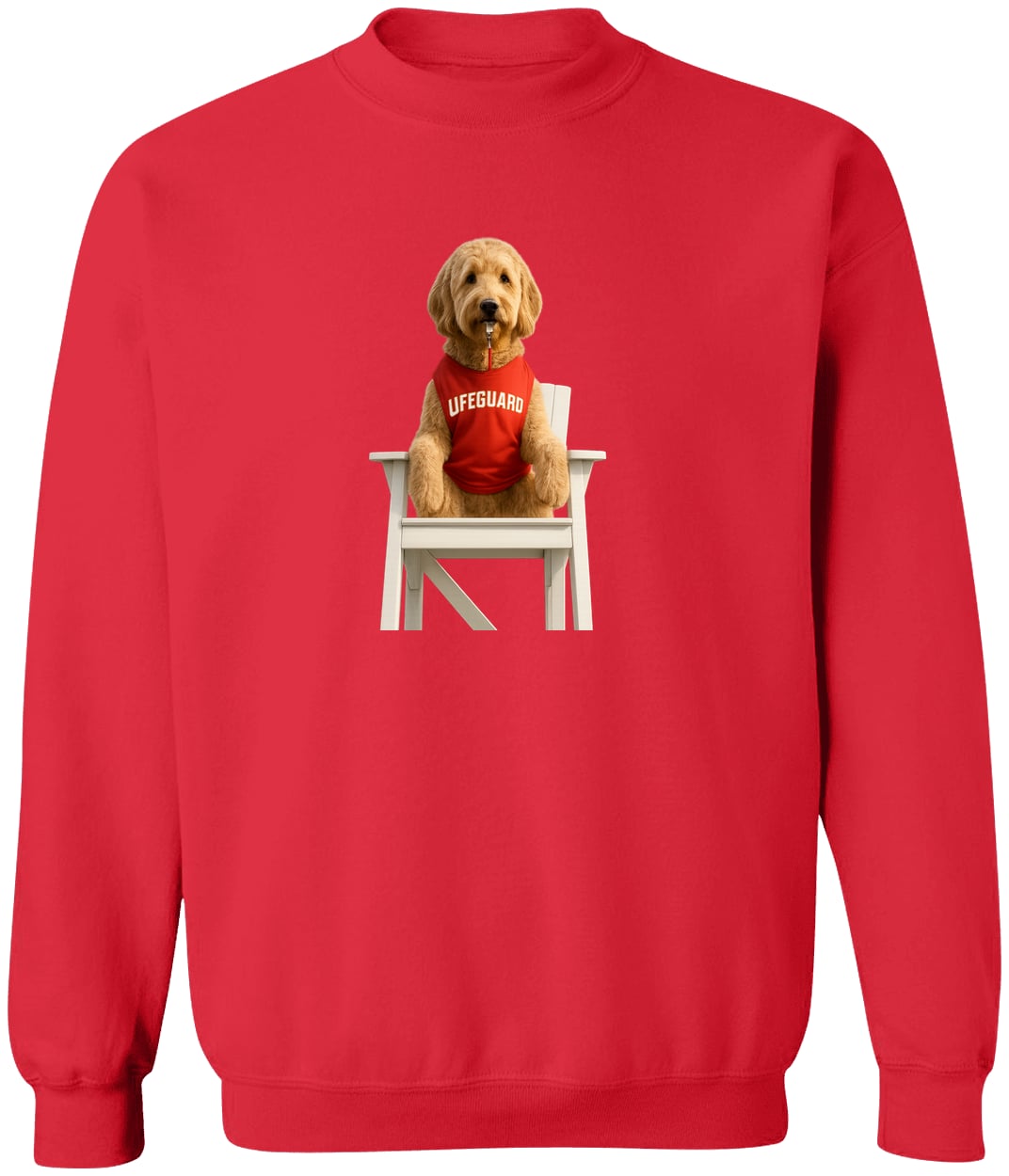 G180 Gildan Crewneck Pullover Sweatshirt - Red