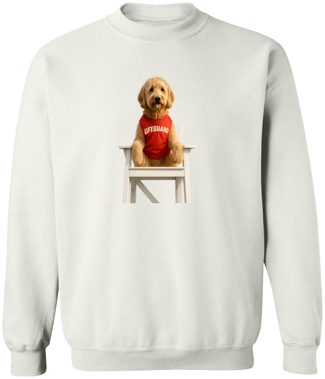G180 Gildan Crewneck Pullover Sweatshirt - White