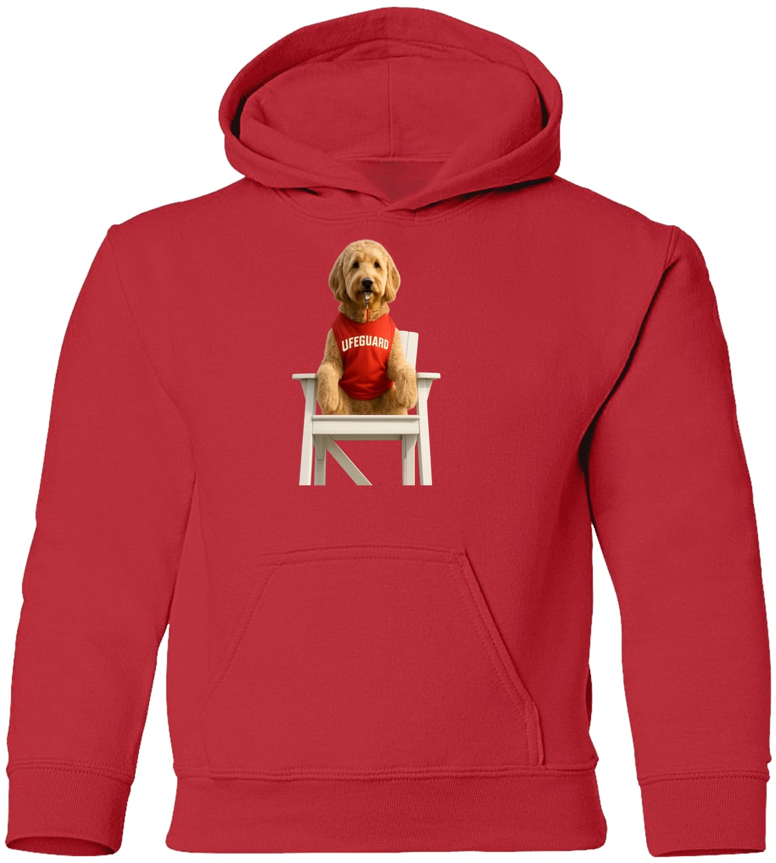 G185B Gildan Youth Pullover Hoodie - Red