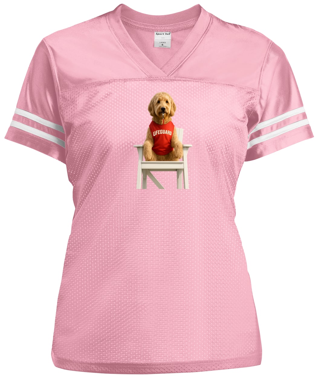 LST307 Sport-Tek Ladies' Replica Jersey - Light Pink/White
