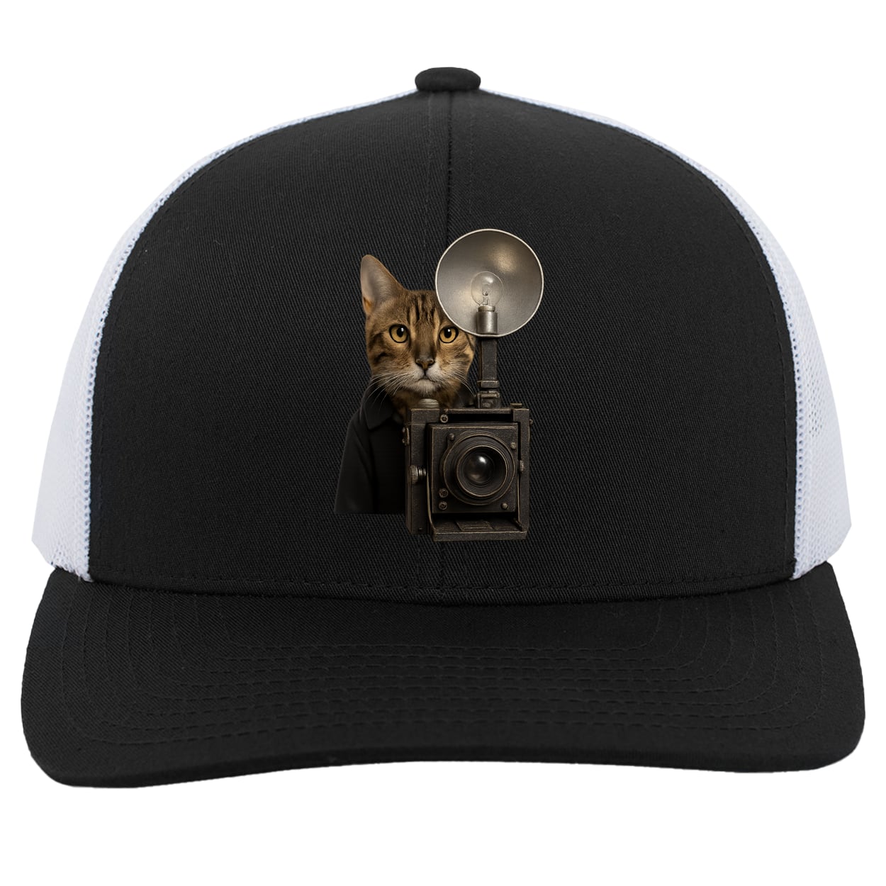 104C Trucker Snap Back - Black/White
